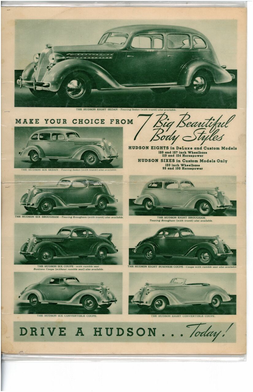 1936 Hudson Pictorial News Page 6